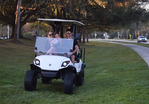 Is it legal to drive golf carts on sidewalks in florida?